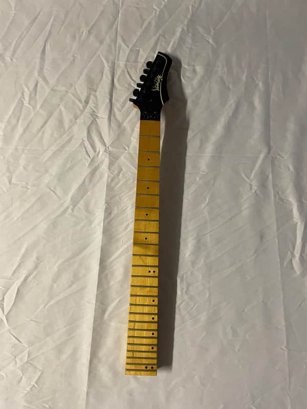 Vantage 24 Fret Electric Guitar Neck MIK Korea 1990s Maple image 1