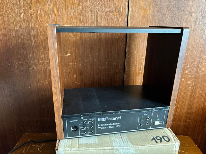 Roland Studio System-100m 190 Rare three-module rack w/ box image 1
