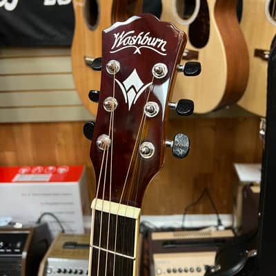 Washburn AG70CE Apprentice Series Acoustic Electric Guitar 2022 - Natural Gloss w/hard case. New! image 8