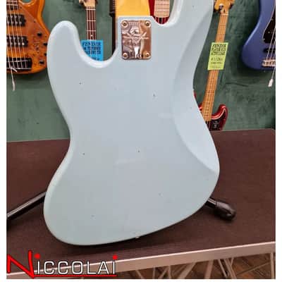 Fender Limited Edition Custom Shop 66 Jazz Bass Journeyman Rosewood Aged Daphne Blue 2023 image 16