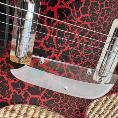 Jerry Jones Electric Sitar 1990s - Red Crackle image 4