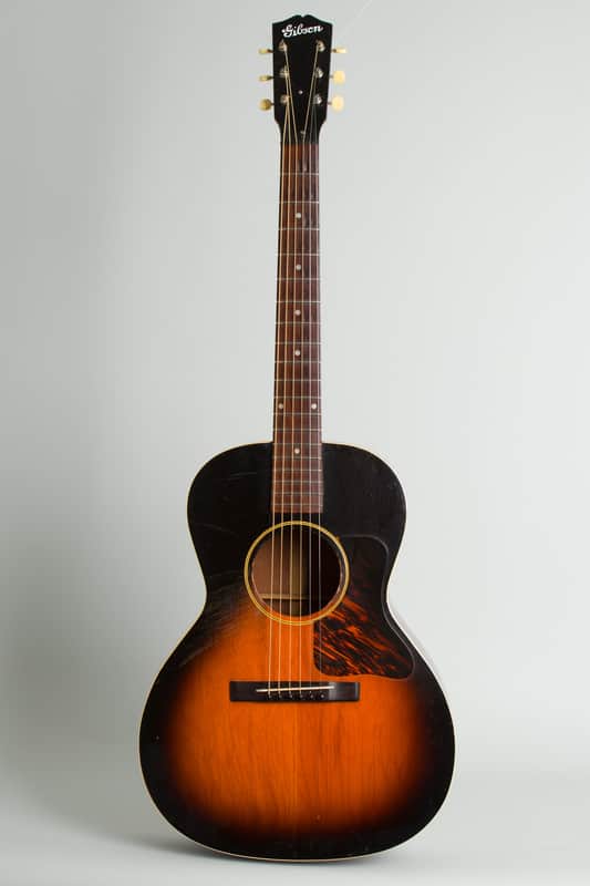 Gibson  L-00 Flat Top Acoustic Guitar (1938), ser. #DG-3330, black tolex hard shell case. image 1