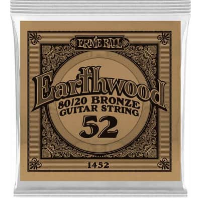 Ernie Ball P01452 .052 Earthwood 80/20 Bronze Acoustic Guitar String