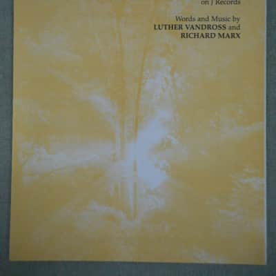 Collection of 2 Luther Vandross Sheet Music 1989-2002 image 2
