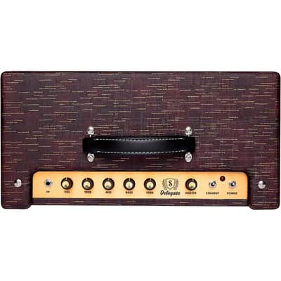 Supro Delegate Custom 1x12 25W Tube Combo Amp Regular Burgundy Scandia image 5