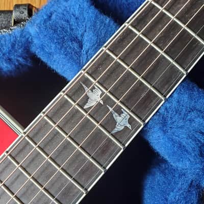 Gibson Custom Shop Super Dove Acoustic 1 of 1 || Doves in Flight + Super Jumbo Cherry Sunburst Flamed Maple image 3
