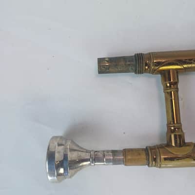 Gretsch Pathfinder Brass Trombone 40-50+Slider+Hard Shell Blue Fabric-Lined Case image 10