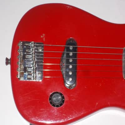 LA "The Shredder" Travel Size Solid Body 1990's "Red" image 4