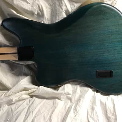 Warmoth Jazzmaster  Bass 4: BLUE Beauty image 14