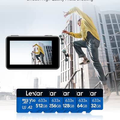 Lexar High-Performance 633x 64GB microSDXC UHS-I Card w/ SD Adapter, Up To 100MB/s Read, for Smartphones, Tablets, and Action Cameras (LSDMI64GBBNL633A) image 4