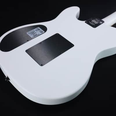 Fender Jack White Triplesonic Acoustasonic Telecaster with Case Maple Fingerboard White Pickguard Satin Arctic White with Black Top 237 image 8