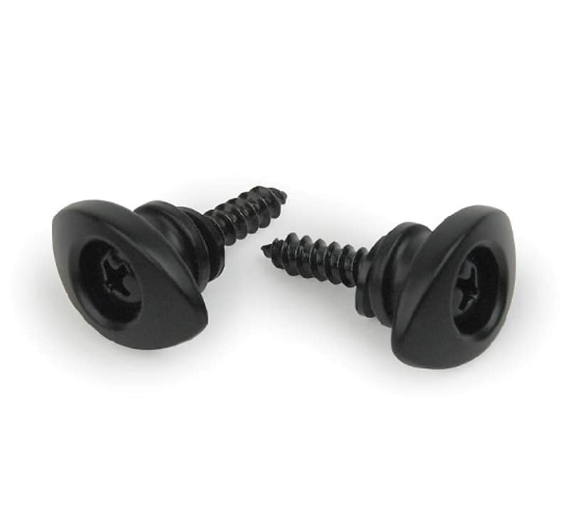 Planet Waves Elliptical Pins Oversized Oval Strap Buttons (Black) - NEW image 1