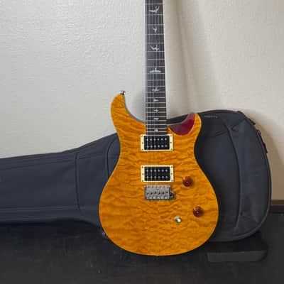 PRS SE Custom Electric Guitar - Orange Quilt image 2