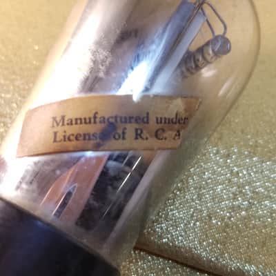 RCA Type 71A Antique tNOS AT1000 TESTED Vacuum Tube Engraved Globe Power Amplifier CX371 1926-1930 image 7