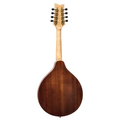 Ortega RMA200PF Americana Series A-Style Solid Flamed Maple Top Maple Neck 8-String Mandolin w/Croco Leather Case image 5