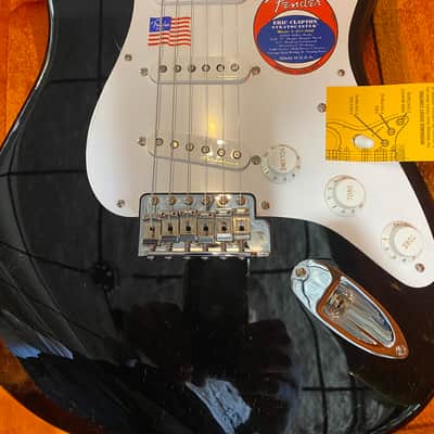 Fender Eric Clapton Artist Series Stratocaster Vintage Noiseless Pickups Black #US22089305 8lbs, 1oz image 4