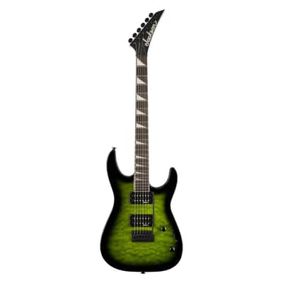 Jackson JS Series Dinky JS20 DKAQ 2PT 6-String Right-Handed Electric Guitar with Poplar Body and Amaranth Fingerboard (Transparent Green Burst) image 1