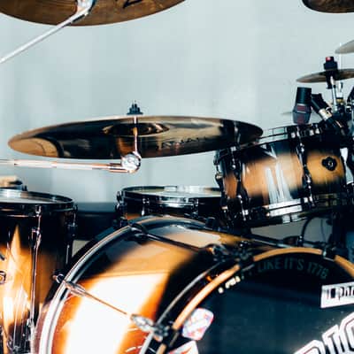 Tama Superstar Hyperdrive 5pc Drum Set - Dark Desert Burst image 4