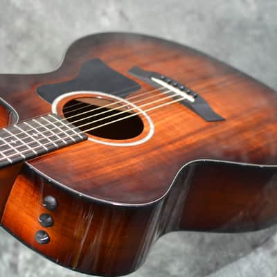 Taylor 224ce K DLX Koa wood Grand Auditorium Acoustic Electric Cutaway Shaded Edgeburst w Deluxe Hardshell Case image 6