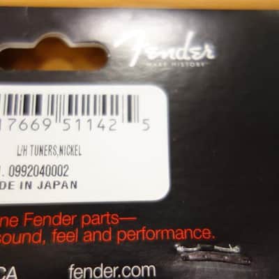 Fender American Vintage Stratocaster/Telecaster Tuning Machines (Left-Hand) Nickel image 3