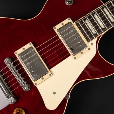 2018 FGN Neo Classic LS30 Sagmeister Special - Wine Red | Japan Les Paul “AAA” Flame Top Seymour Duncan Pickups Long Neck Tenon | Case Bild 6