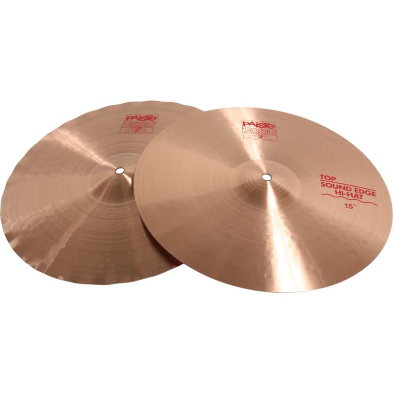 Paiste 15" 2002 Sound Edge Hi-Hat Cymbals (Pair) image 1