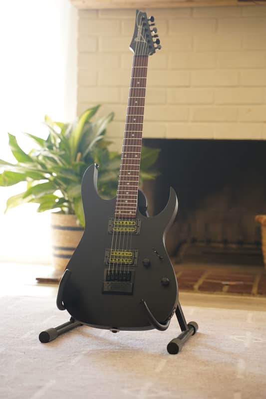 Ibanez EVERTUNE RGRT421 with Bare Knuckle Ragnaroks - Weathered Black image 1