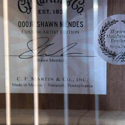 Martin  000Jr-10E Shawn Mendes  - Satin Spruce/Sapele w/Gig Bag 4lbs. 0.1oz. #2838025 image 7
