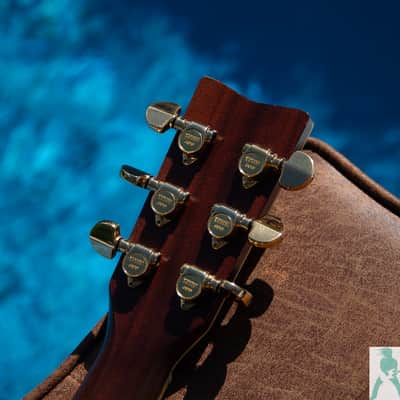 Classic Yamaha FG-401W 1970's Japanese Dreadnaught Acoustic with Hummingbird / Dove Swag! - Natural image 5