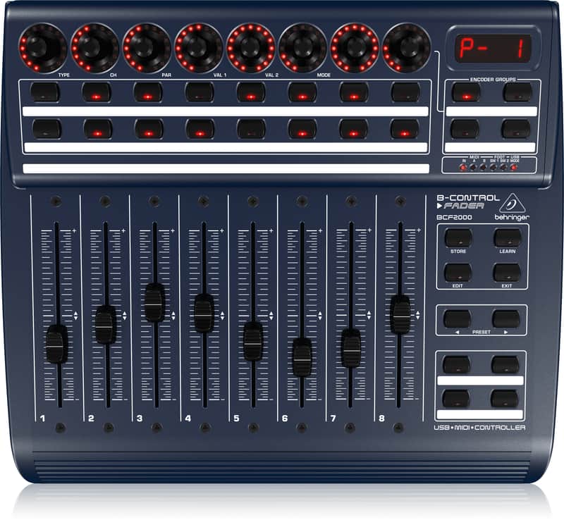 Behringer BCF2000 MIDI Controller(Discontinued) NOT FUNCTIONING - For Parts or Repair image 1