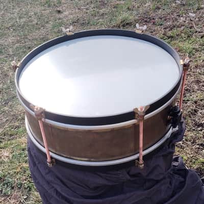Restored Sonor Antik Vintage Marching Brass Snare from 50s image 8