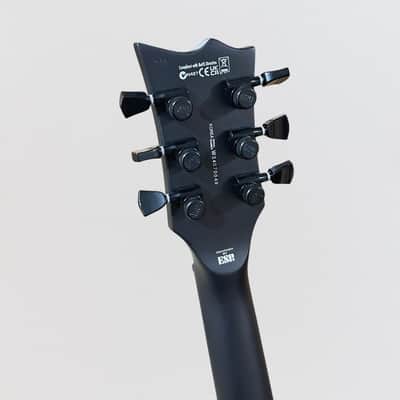 ESP LTD EC1000 Baritone Electric Guitar - Black Charcoal Metallic Satin image 7