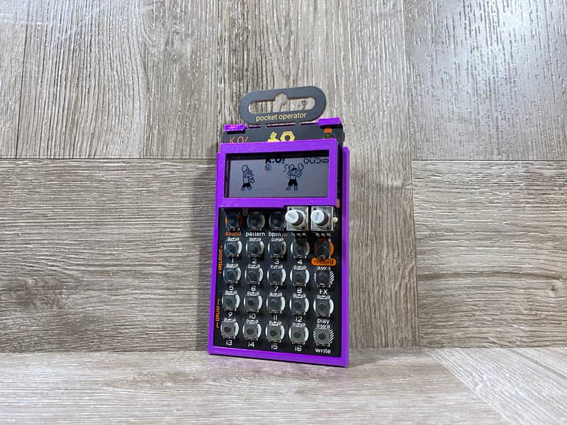 Ultra Minimal Case & LCD Protector for Teenage Engineering Pocket Operators - color PURPLE - by KZcraftworks USA image 1