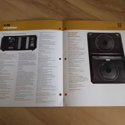 Vintage 1970's Ampeg V-6B Amplifier Spec. Booklet! Rare, Original Case Candy, Paperwork! image 2
