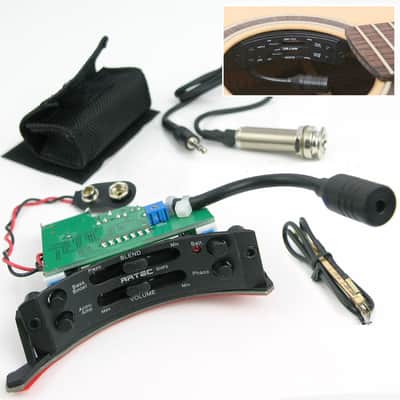 Artec SHP5 EQ Soundhole Pre amp Controller & mic blender E46 with Piezo Saddle FREE SHIPPING image 1