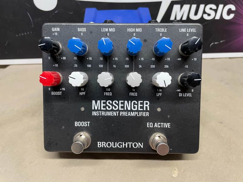 Broughton Messenger Instrument Preamplifier DI Pedal image 1