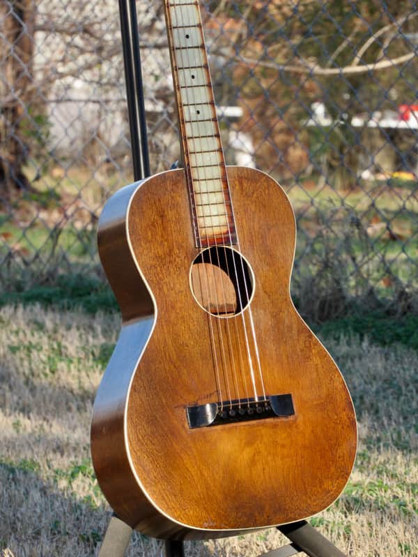 Victorian~ 1937 Slingerland May Bell Style O Parlor Guitar w