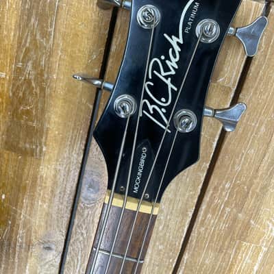 B.C. Rich Mockingbird Bass Platinum Series 1998 - Red image 9