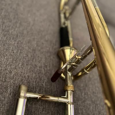 Bach 42AF Stradivarius Professional Model Bb/F Tenor Trombone with Infinity Valve 2010s - Clear-Lacquered Brass image 3
