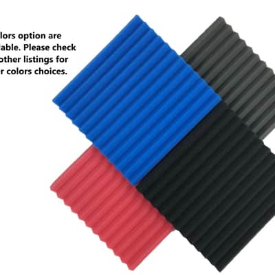 12-Pack Black & Gray Acoustic Foam Panels, 12" x 12" x 1" Sound Absorption Tiles for Studio Walls & Recording Spaces image 8