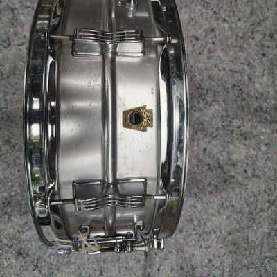 Ludwig No. 404 Acrolite 5x14" 8-Lug Aluminum Snare Drum with Keystone Badge 1963 - 1969 - Matte Aluminum image 1