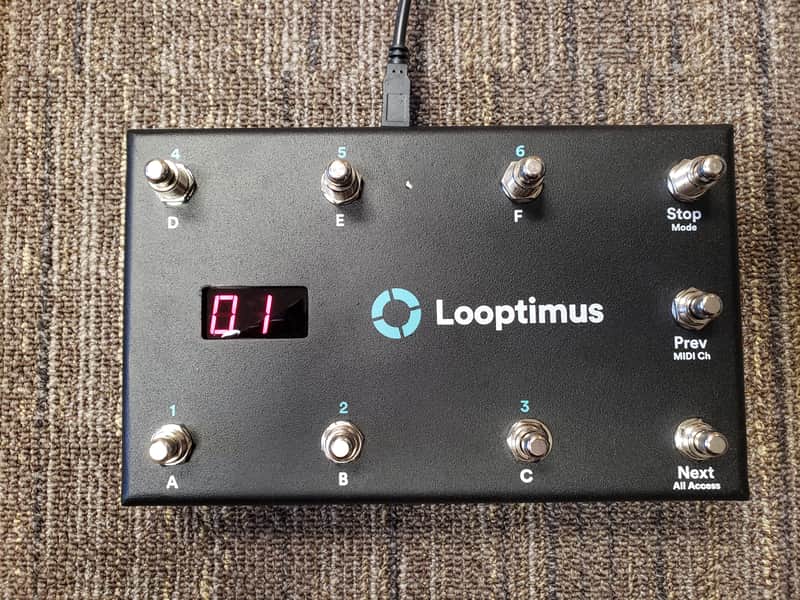 Loop Community Looptimus USB MIDI Foot Controller 2021 Black image 1