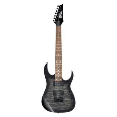 Ibanez GRG7221QA-TKS 7 String Electric Guitar, Transparent Black Sunburst image 2