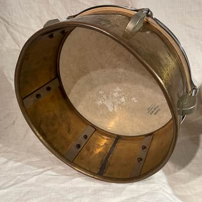 Pre-WWII Riveted Brass 6x13 Drum – Chicago Era Construction – No Extra Holes image 10