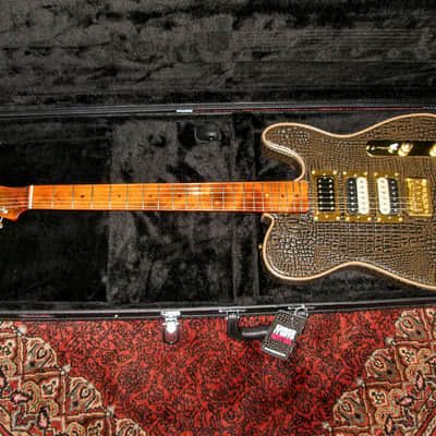Say Hello to 'Big Al', my Full~Tilt~Tele', 2024, Fully Loaded, Upholstered 'Tele-Gator', Handcrafted Custom Telecaster image 12