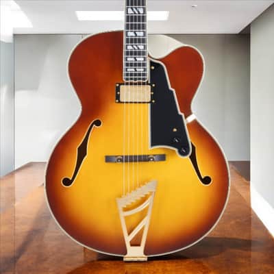 D'Angelico Excel Exl 1 Archtop Single Cutaway Hollow Body, Dark Iced Tea Burst * w/Case DAEEXL1DITBGT image 2