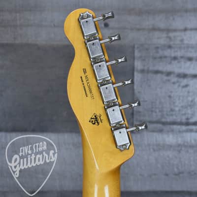 Mint Fender Dealer Exclusive Vintera  Road Worn  '60s Double Esquire -  Black with Deluxe Gig Bag image 8