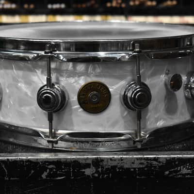 Used DW Jazz Series 5" x 14" Snare Drum in White Marine Pearl image 2