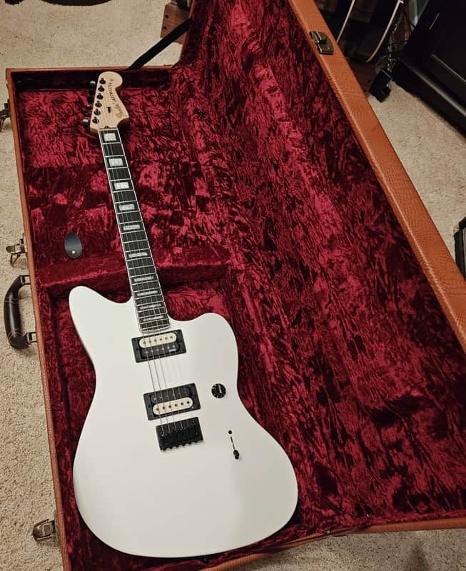 Fender Jim Root Signature Jazzmaster - Arctic White (Upgraded Bone Nut, EMG Daemonums) image 1