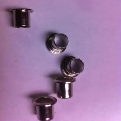 VINTAGE STYLE NICKEL TUNER BUSHINGS FOR HARMONY KAY SILVERTONE KLUSON Tuning Machines image 2